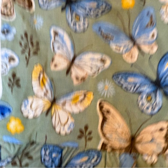 Posh Peanut “Lucy” dark sage twirl bamboo skirt bodysuit size 6-12 months NWT - Picture 3 of 9